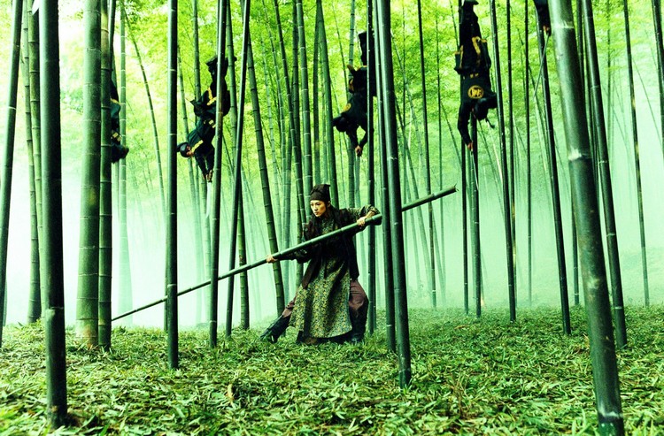 bambusy w filmie - dom latających sztyletów